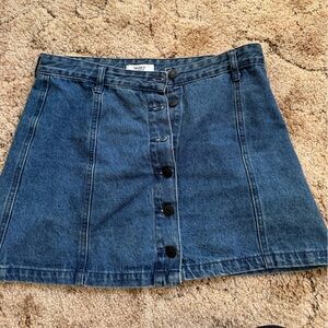 Forever 21 Denim Skirt with Buttons